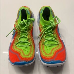 Size 10.5 - Nike Free Flyknit+ Electric Green (615805-316)